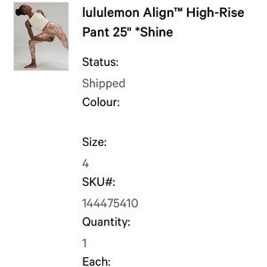 Lululemon Align Shine set